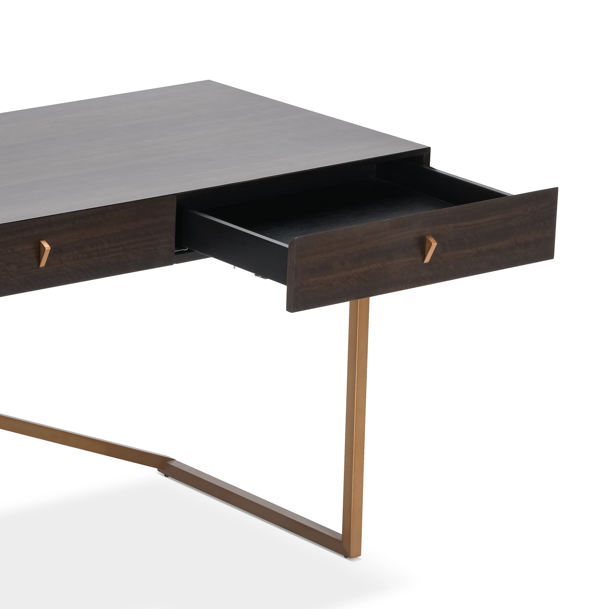 that's living foster smoked veneer console desk console tables