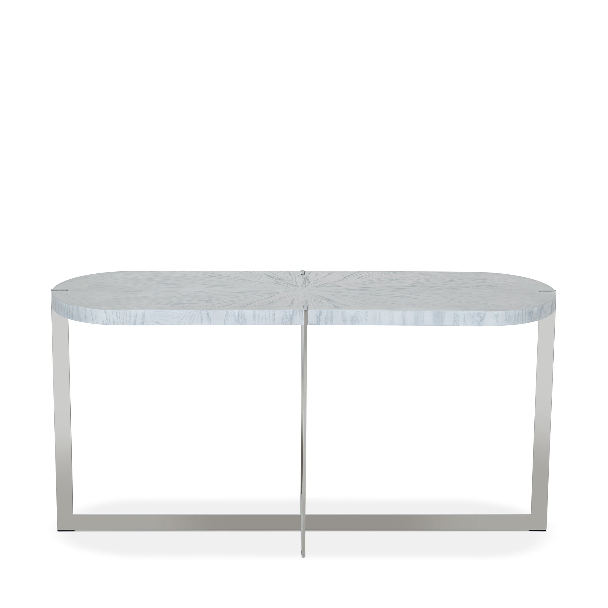 that's living rinaldi silver white console console tables