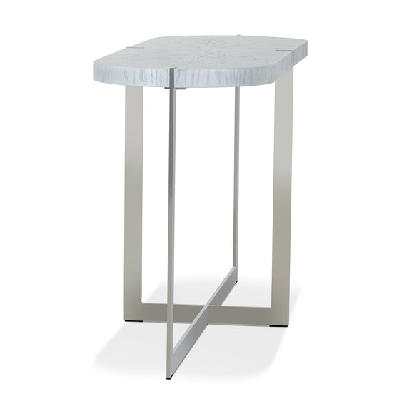 that's living rinaldi silver white console console tables