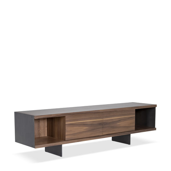 that's living imogen walnut tv media cabinet cabinets