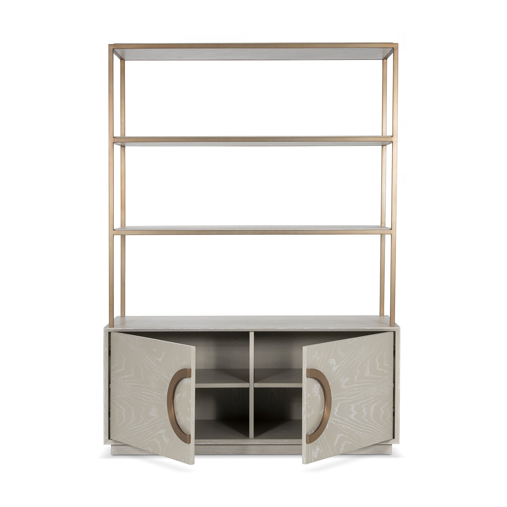 that's living ring light grey etagere cabinets