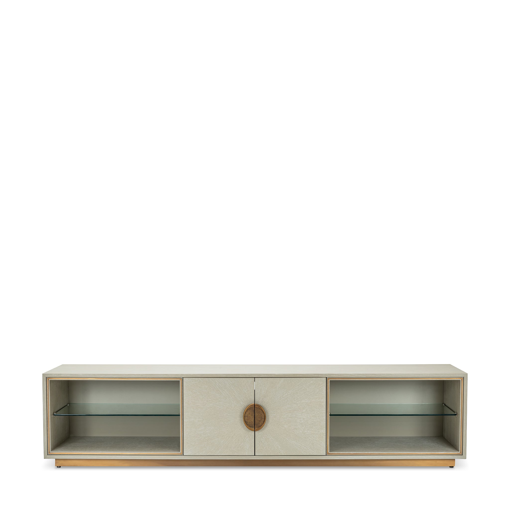 that's living sunburst light grey  tv media cabinet cabinets