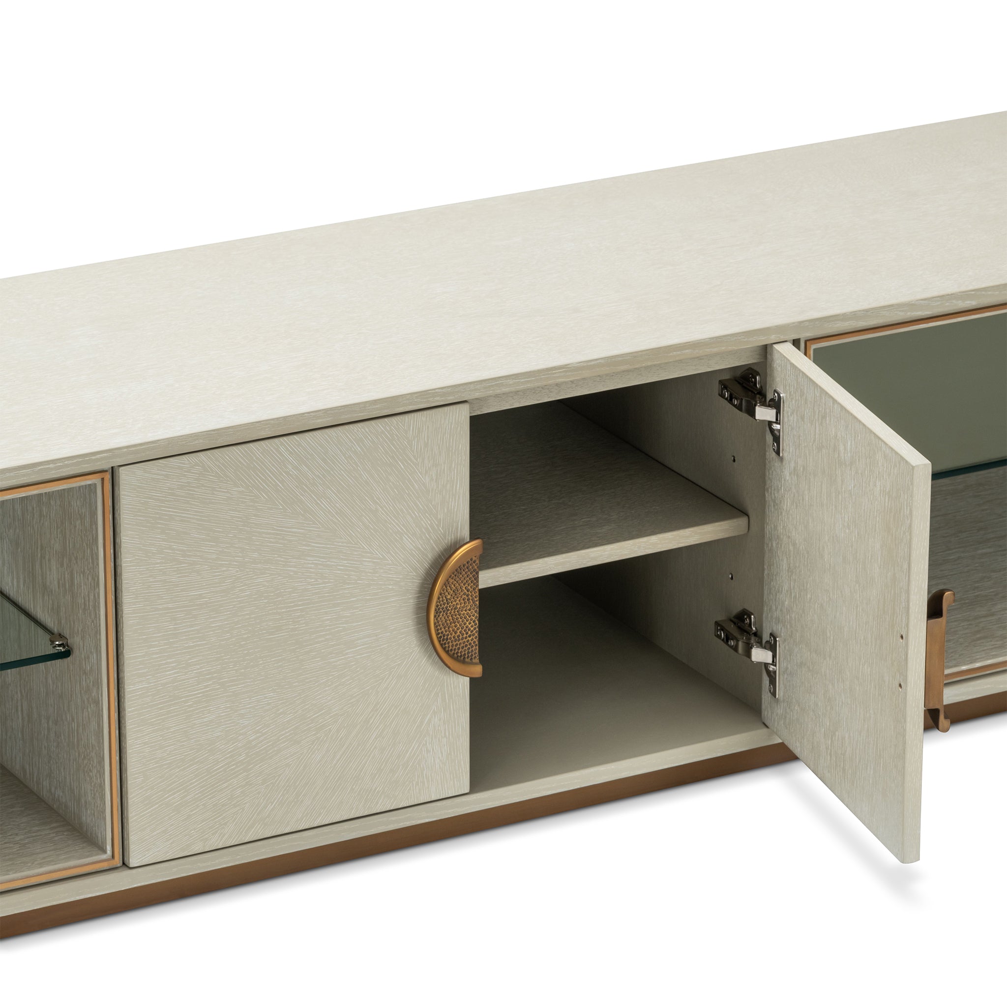 that's living sunburst light grey  tv media cabinet cabinets