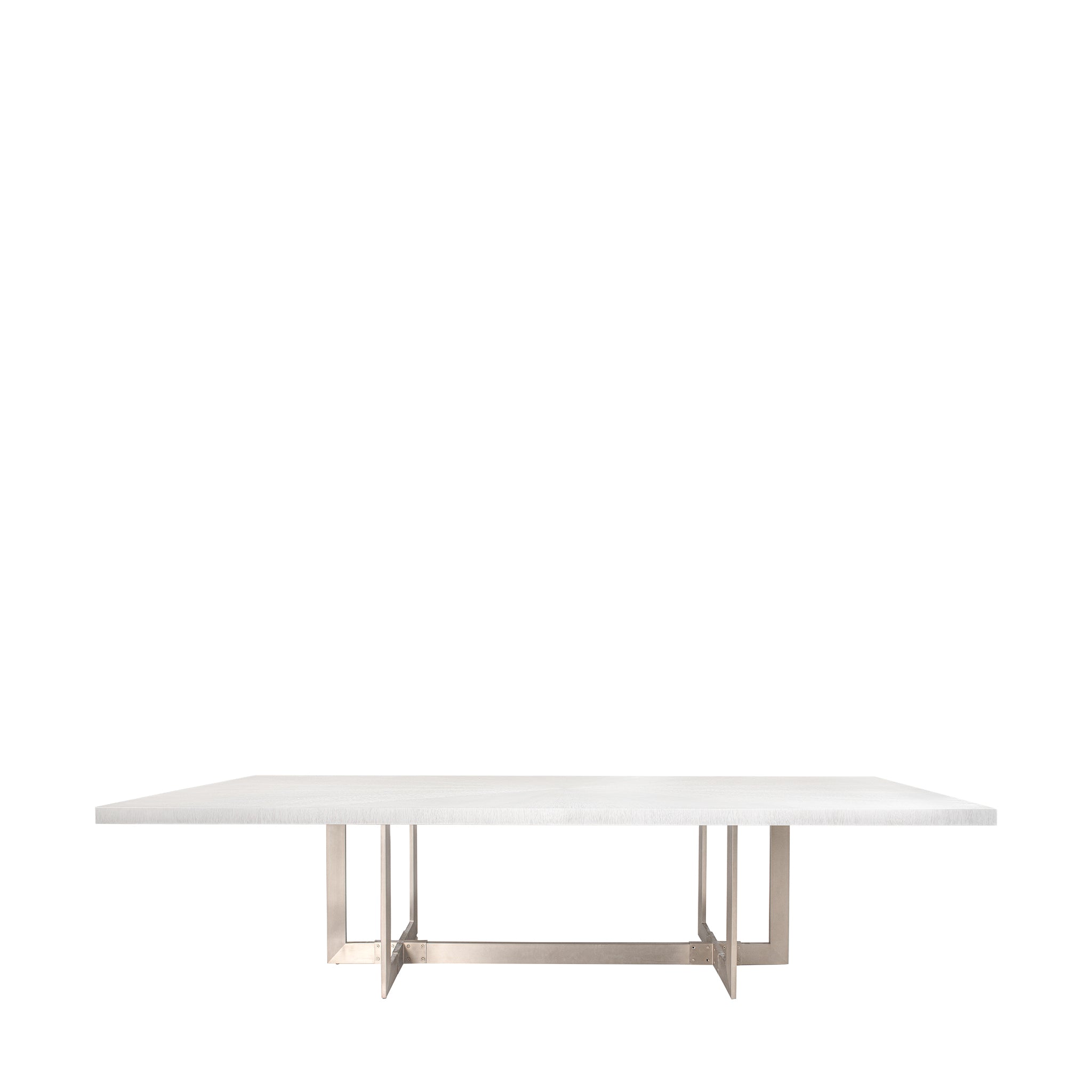 that's living monteiro silver white rectangular dining table dining tables