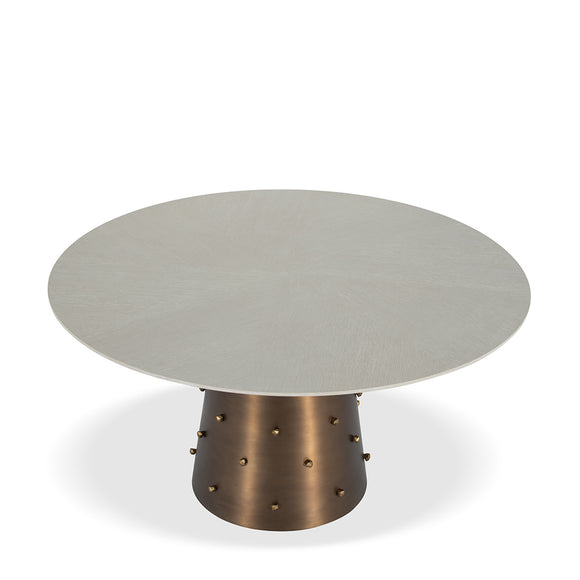 that's living roche brass grande round dining table dining tables