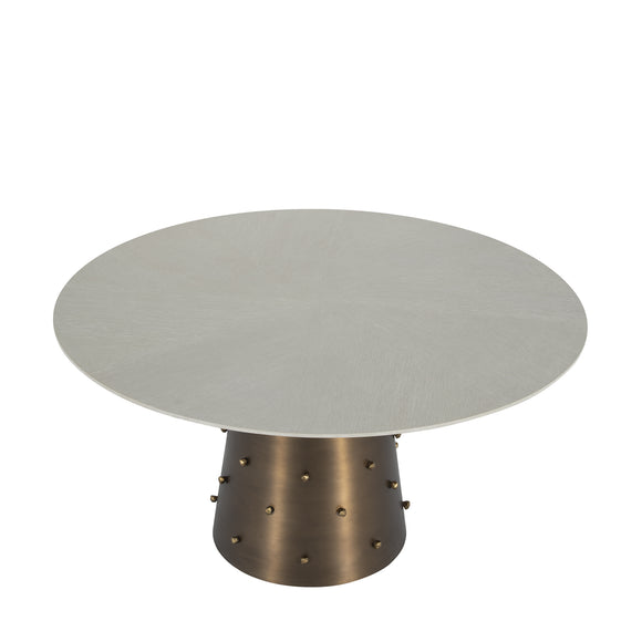 that's living roche brass grande round dining table dining tables