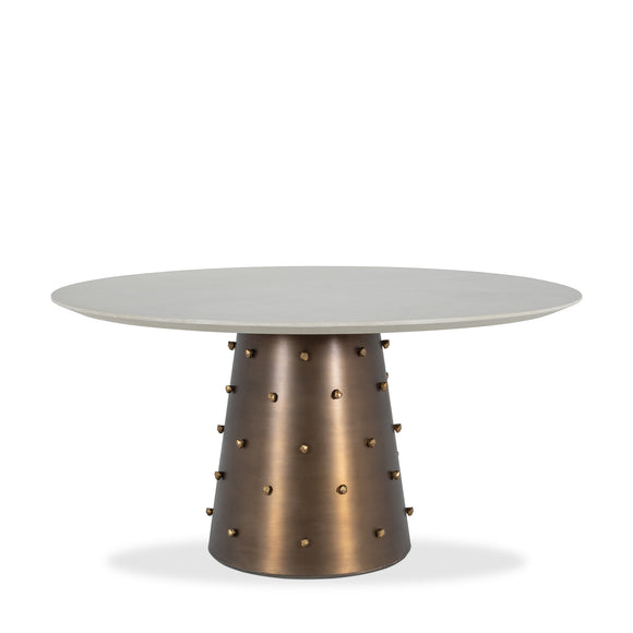 that's living roche brass grande round dining table dining tables