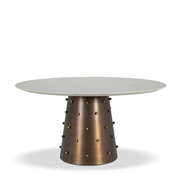 that's living roche brass grande round dining table dining tables