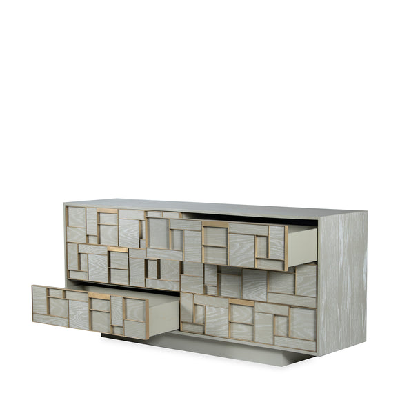 that's living alto grigio beige 6-drawer chest chests