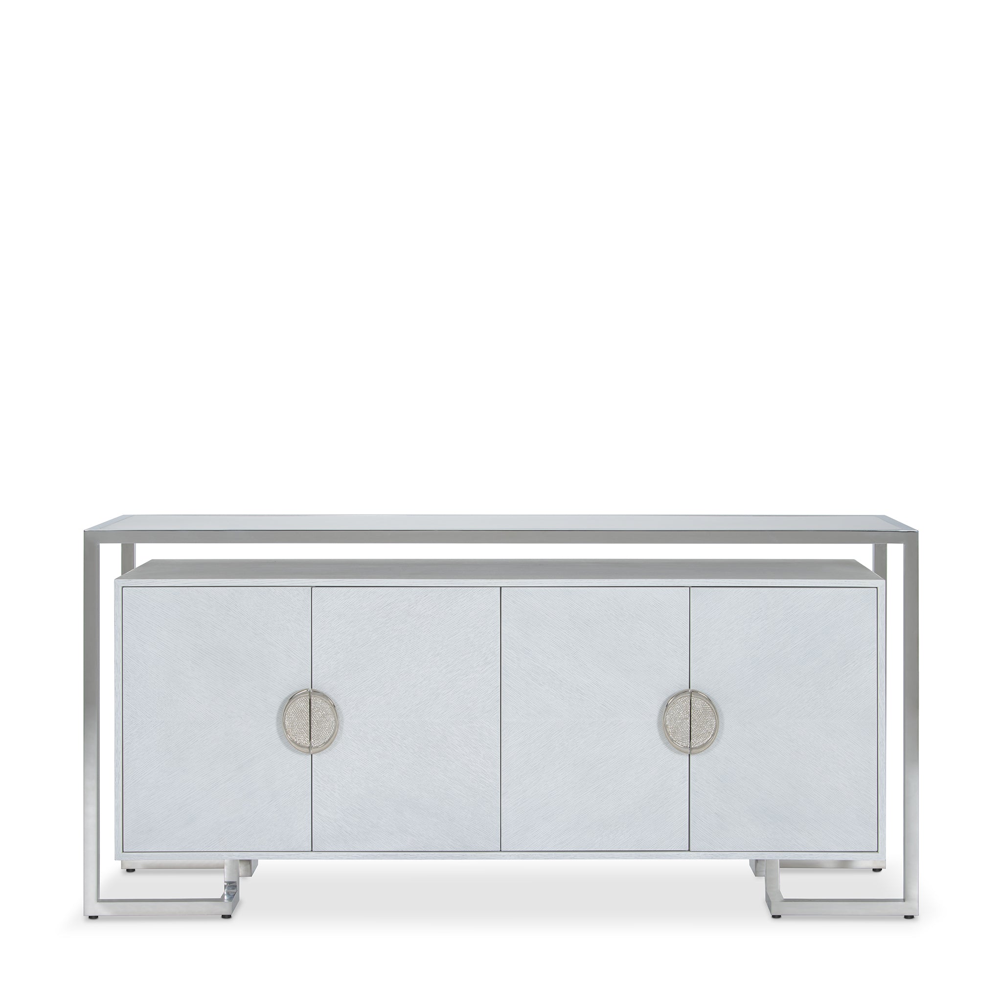 that's living elsa silver white buffet sideboards & buffets