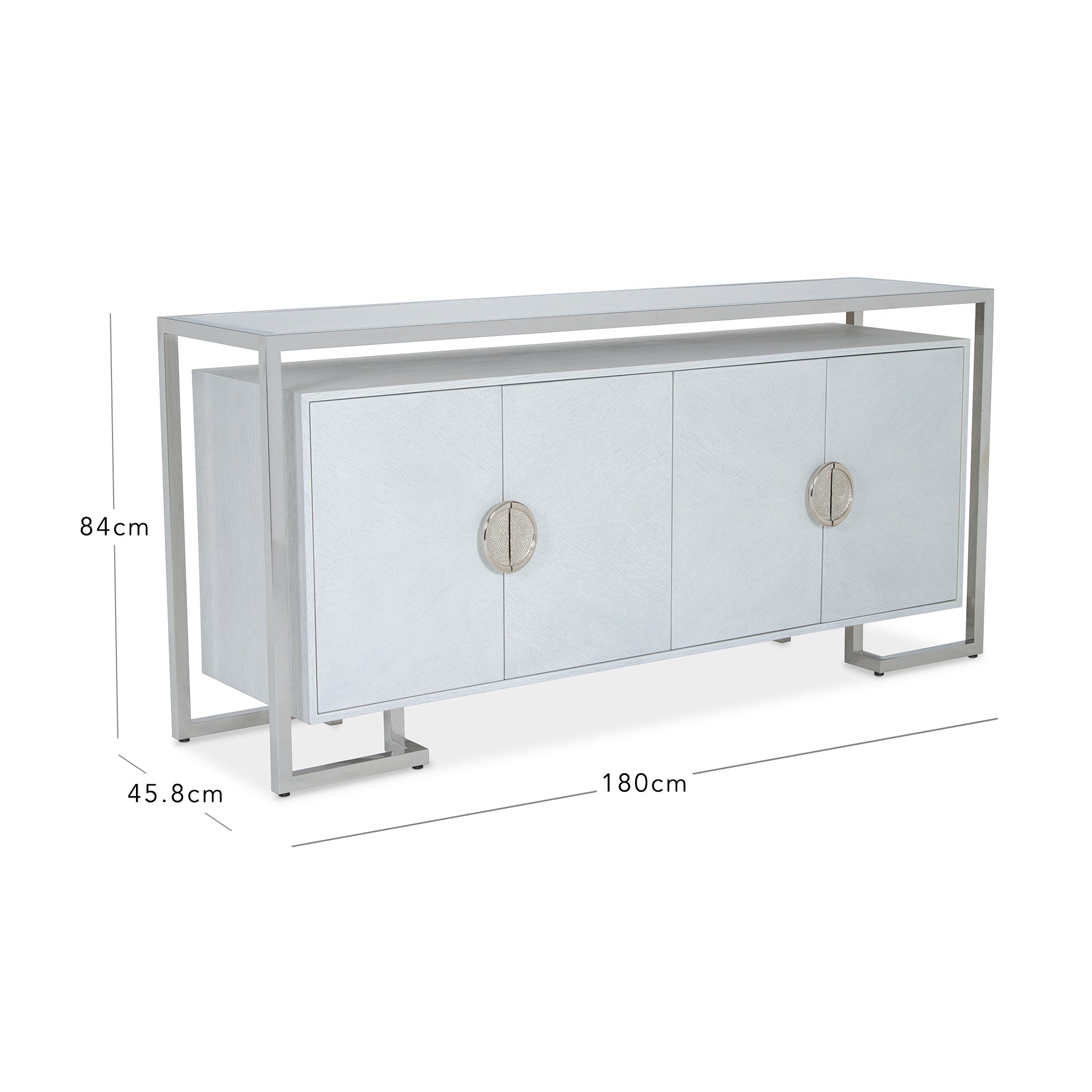 that's living elsa silver white buffet sideboards & buffets