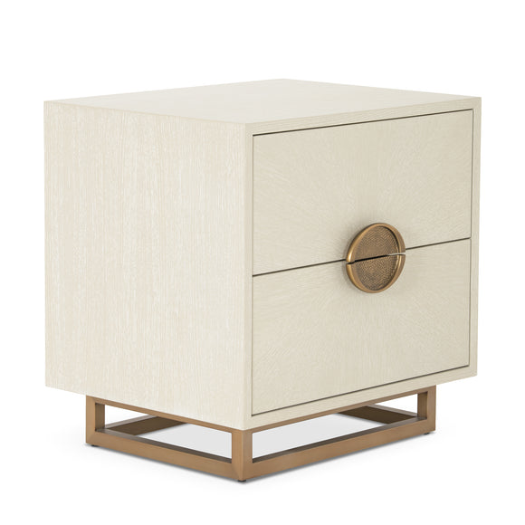 that's living sunburst petite light grey nightstand nightstands