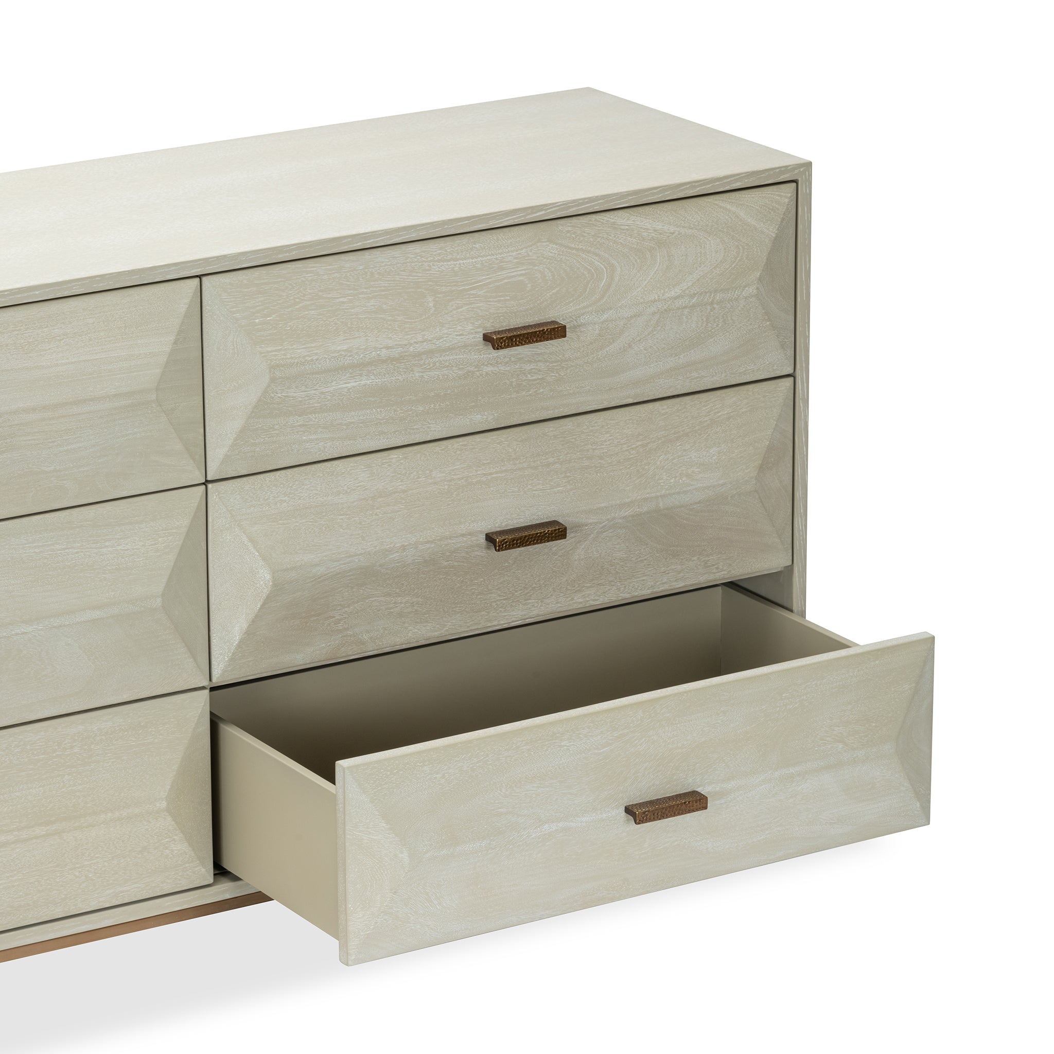 that's living polygon light grey 6-drawer chest chests