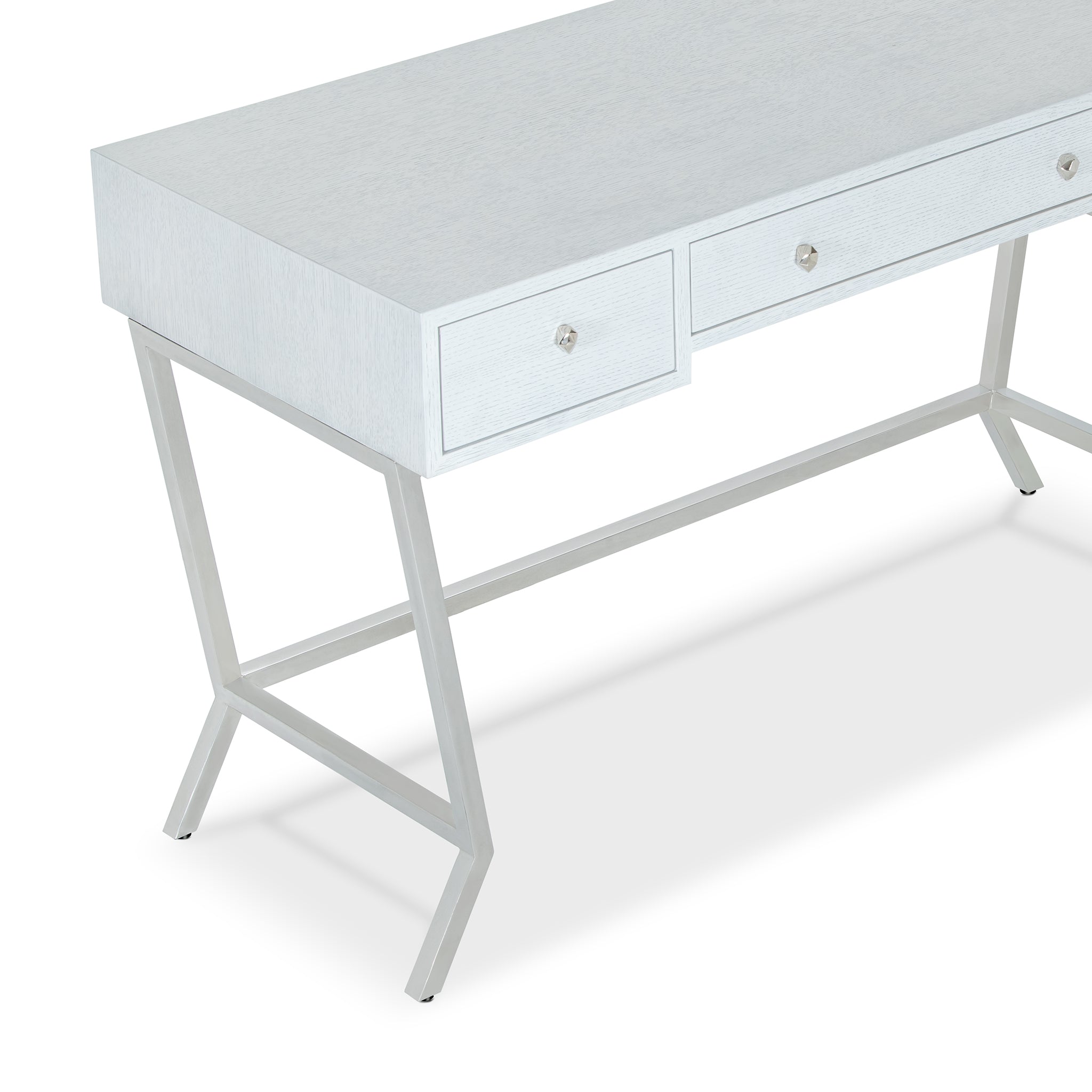 that's living sunburst silver white study desk desks