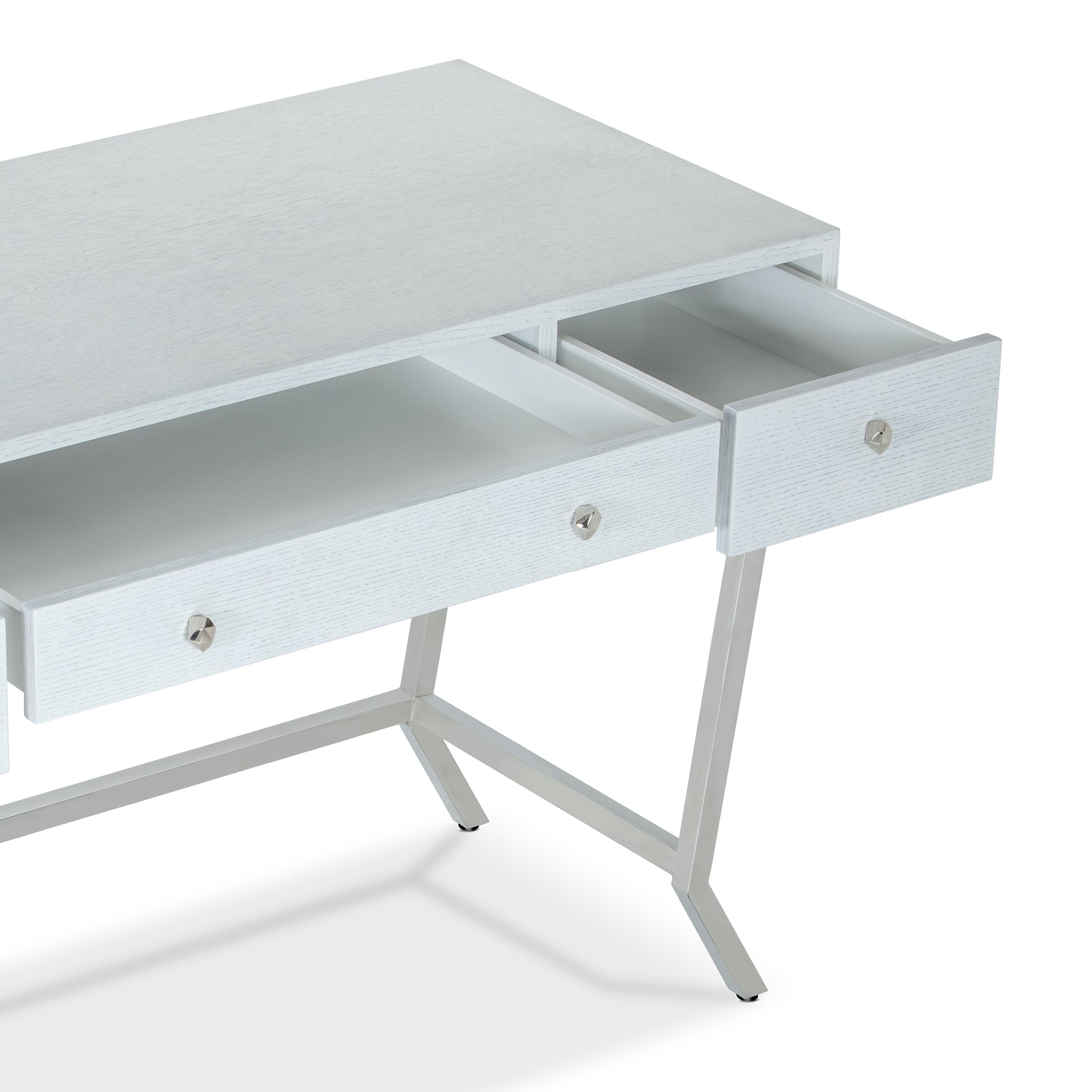 that's living sunburst silver white study desk desks