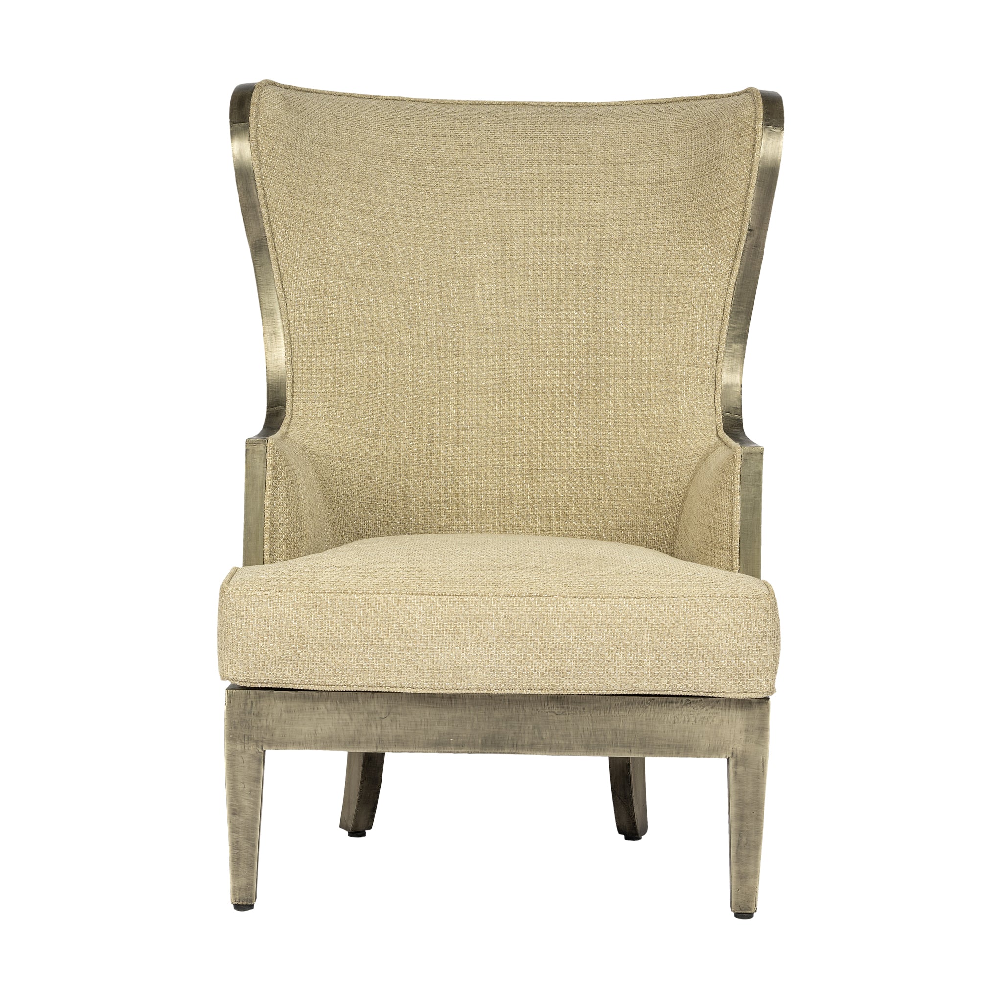 that's living ceylon peacock chenille wing-back chair chairs