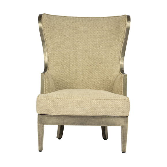 that's living ceylon peacock chenille wing-back chair chairs