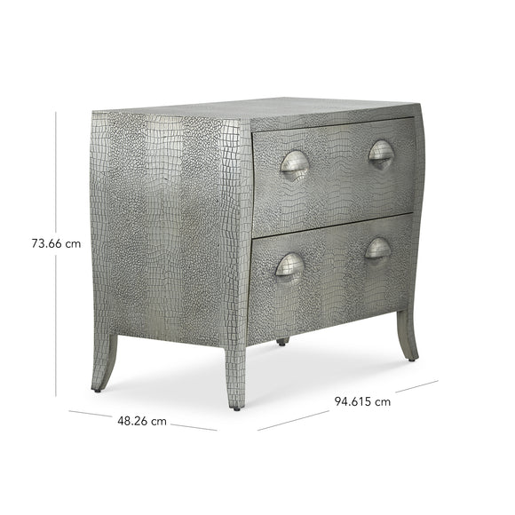 that's living dreamer white metal 2-drawer chest chests