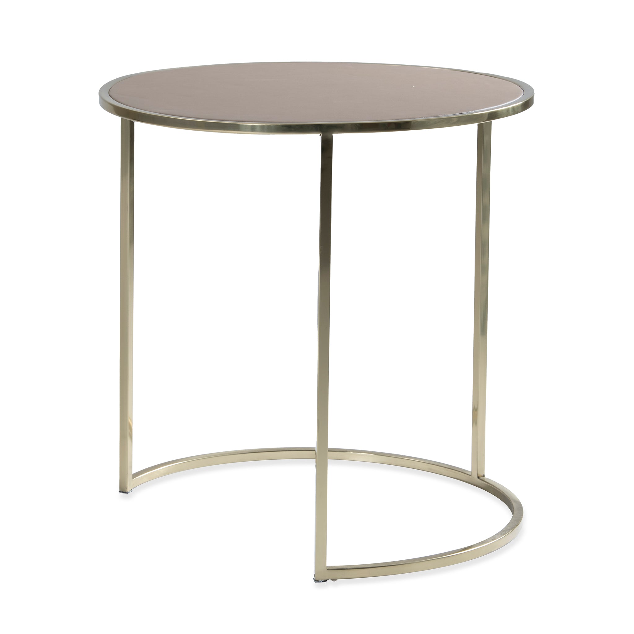 that's living shaya latte leatherette nesting tables end tables 