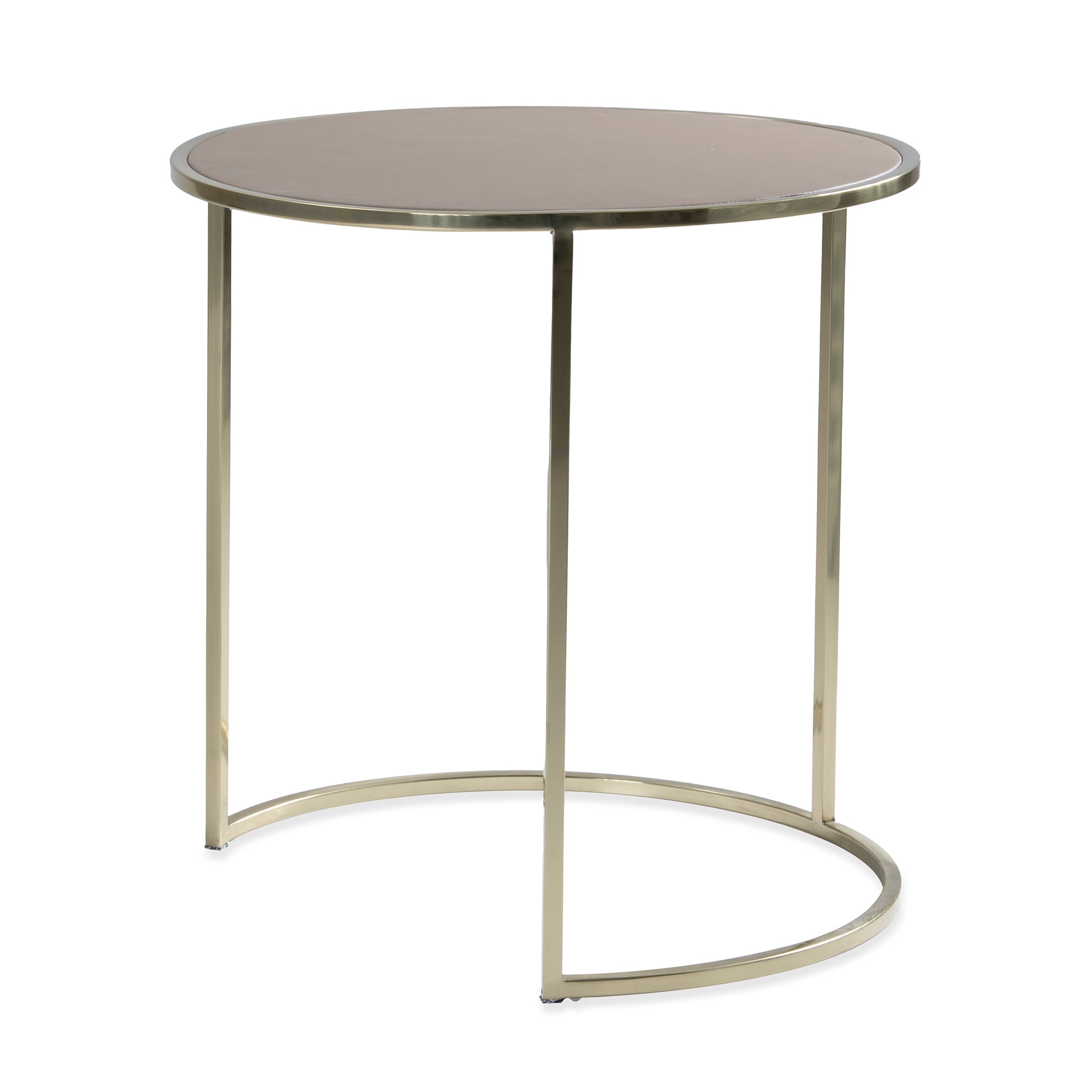 that's living shaya latte leatherette nesting tables end tables