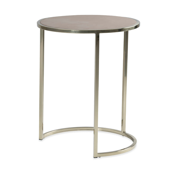 that's living shaya latte leatherette nesting tables end tables 