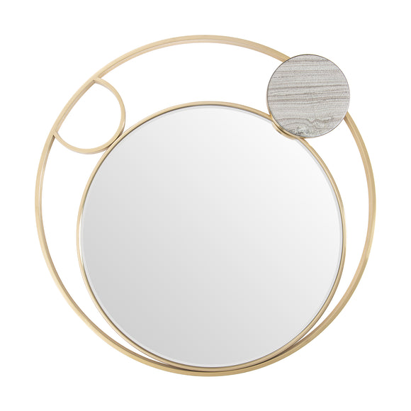 that's living sunburst brass round mirror mirrors