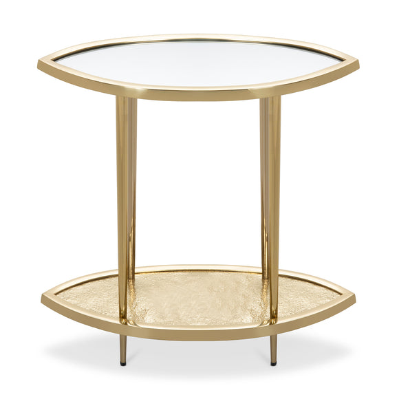 that's living leaf brass end table end tables