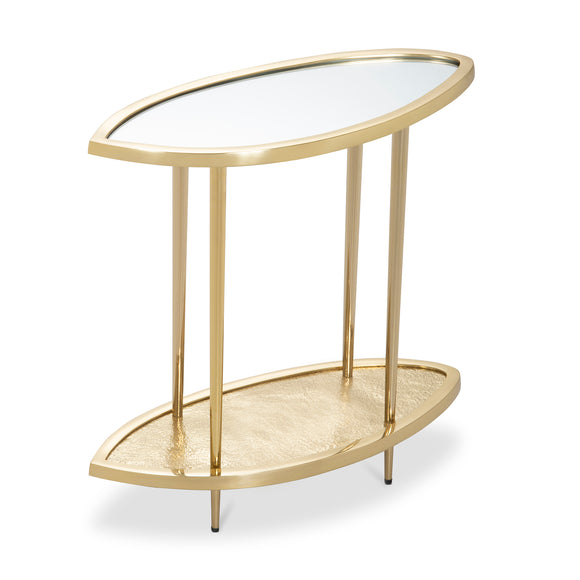 that's living leaf brass end table end tables 