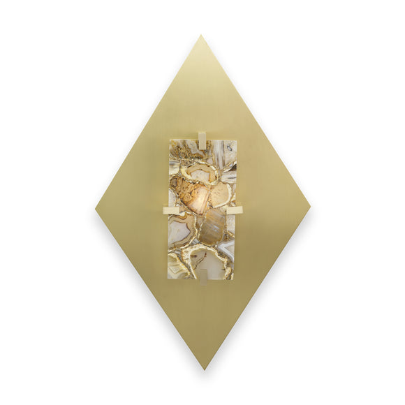 that's living retro wall sconce - large brass wall sconce