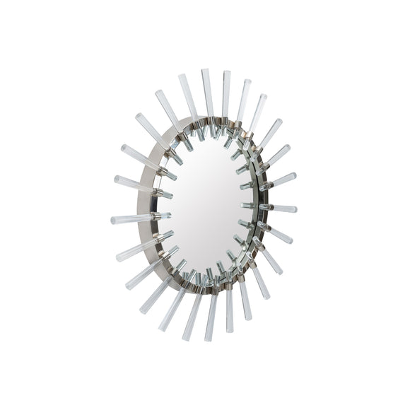 that's living lucite starburst small mirrors