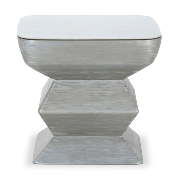 that's living flow silver end table end tables