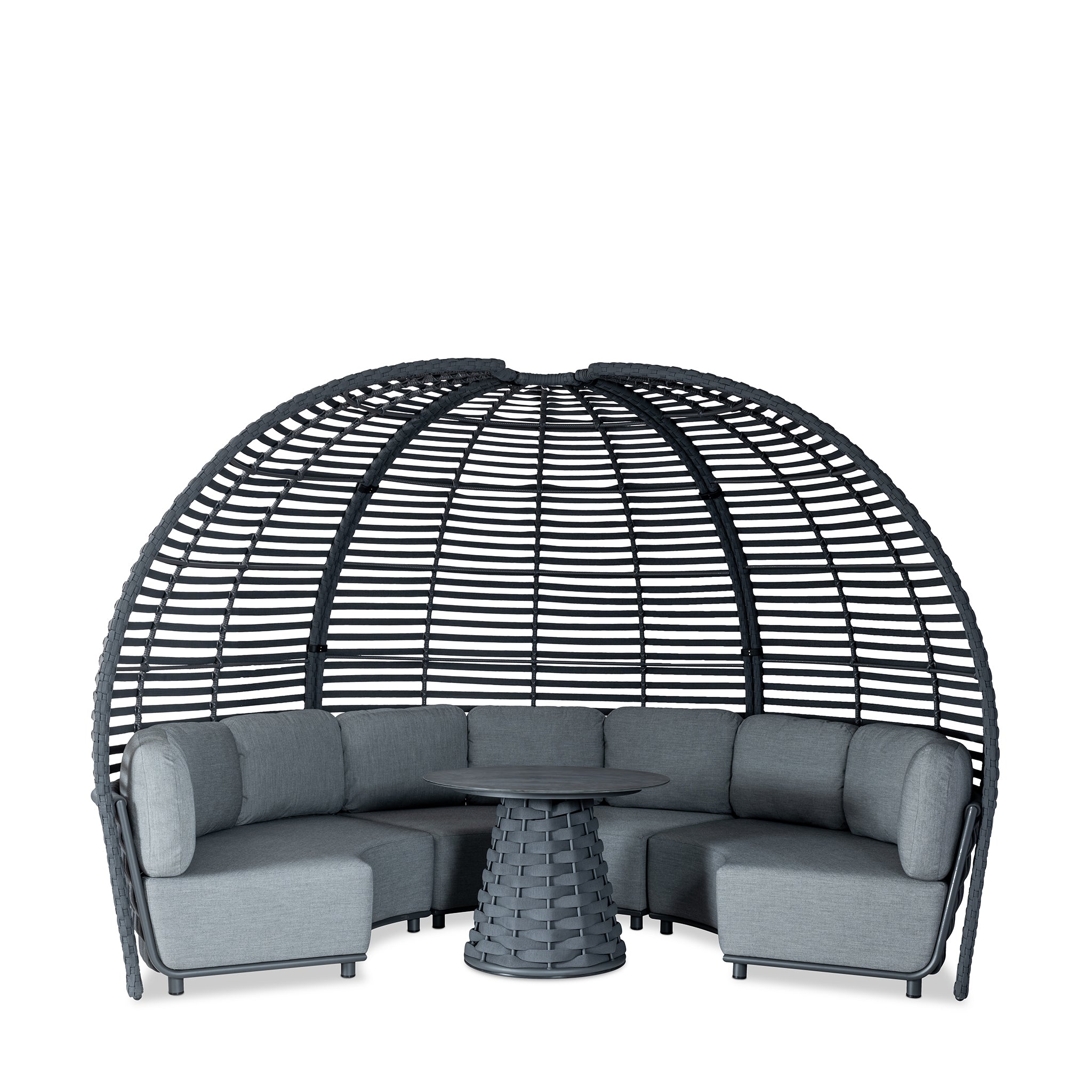 that's living outdoor hug round canopy sofa outdoor sofas & sectionals