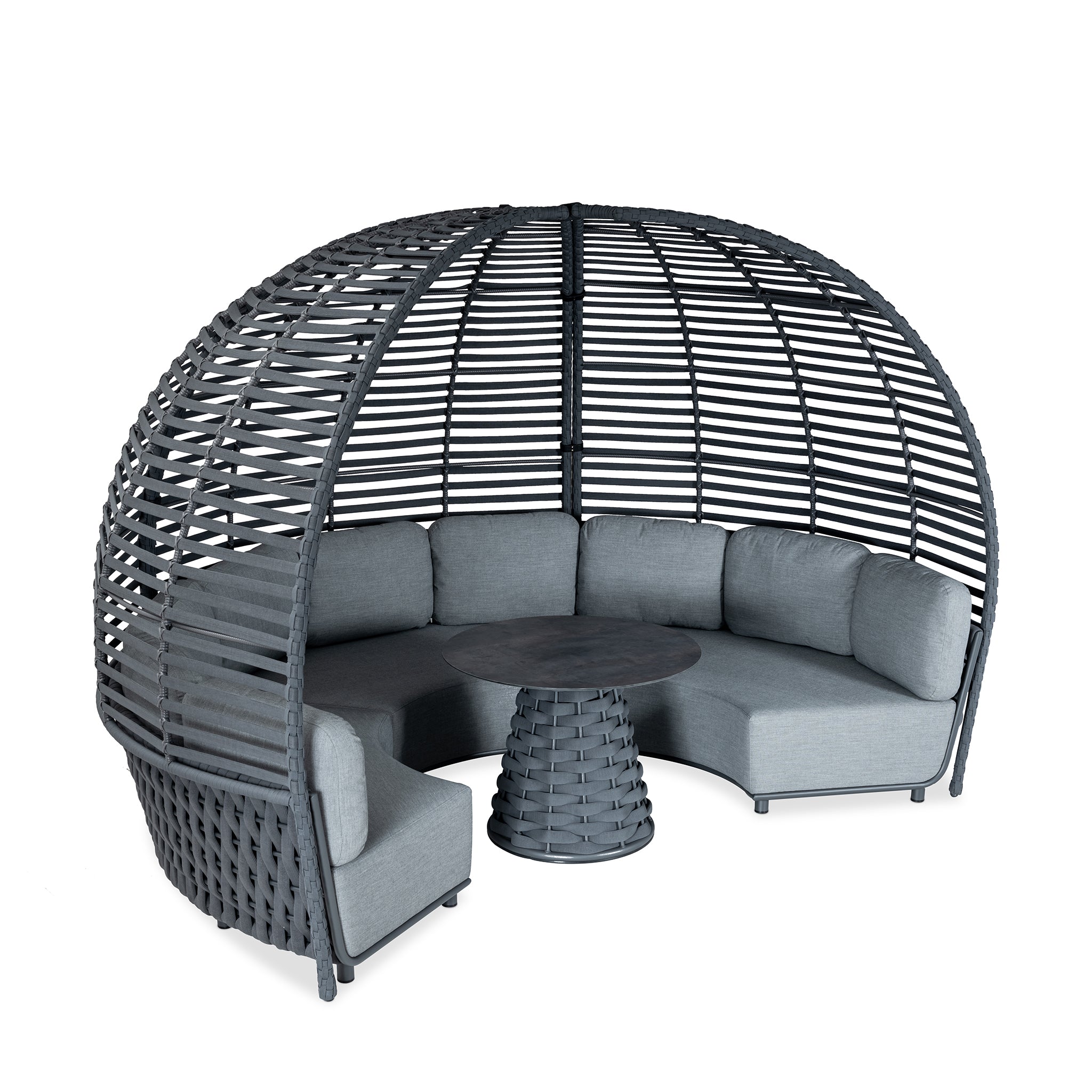 that's living outdoor hug round canopy sofa outdoor sofas & sectionals