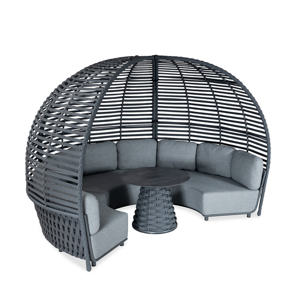 that's living outdoor hug round canopy sofa outdoor sofas & sectionals