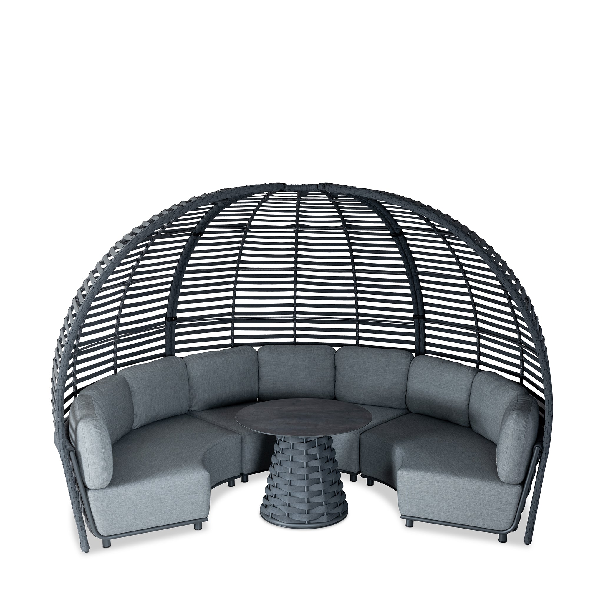 that's living outdoor hug round canopy sofa outdoor sofas & sectionals