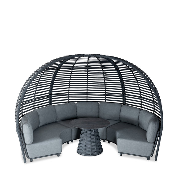 that's living outdoor hug round canopy sofa outdoor sofas & sectionals