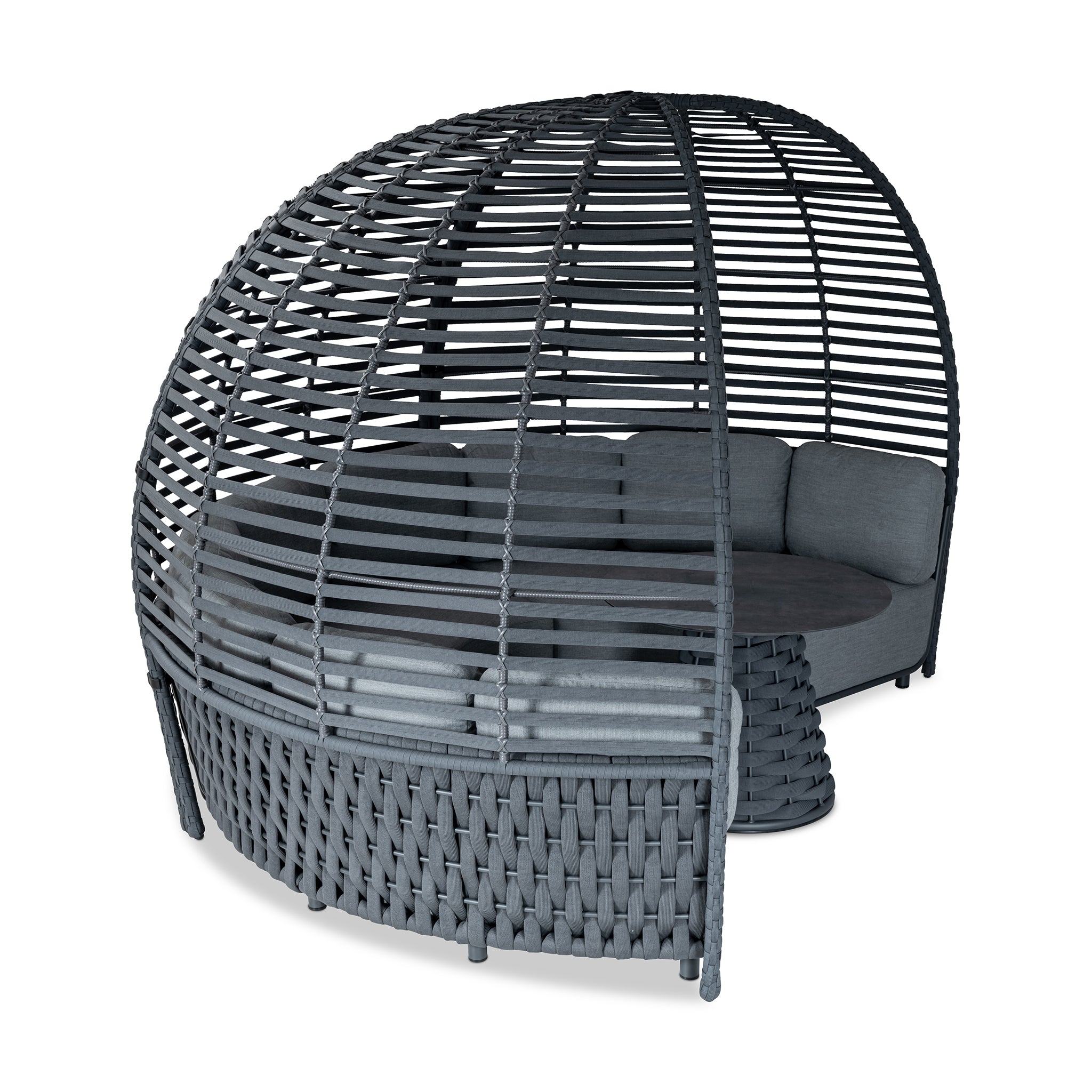 that's living outdoor hug round canopy sofa outdoor sofas & sectionals