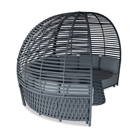 that's living outdoor hug round canopy sofa outdoor sofas & sectionals