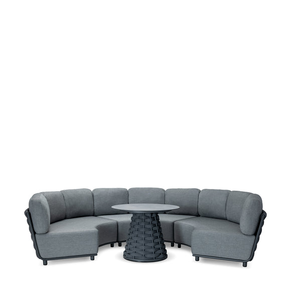 that's living outdoor hug round sofa outdoor sofas & sectionals