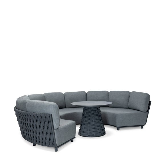 that's living outdoor hug round sofa outdoor sofas & sectionals