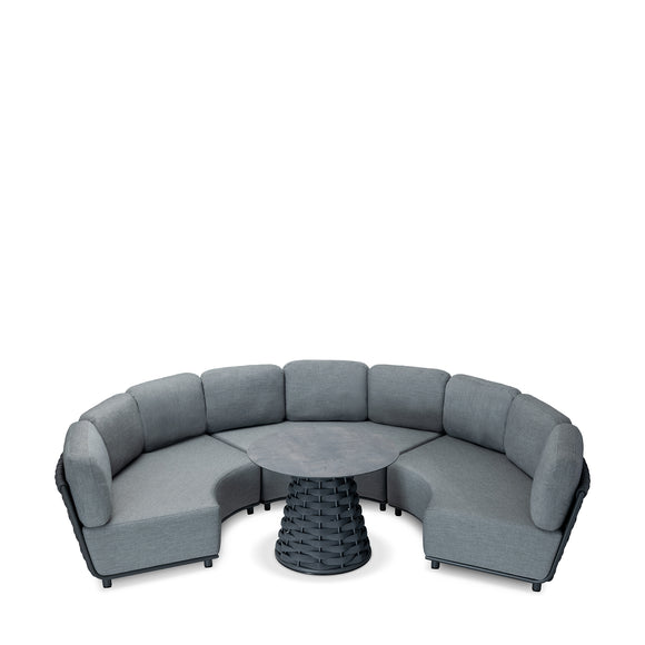 that's living outdoor hug round sofa outdoor sofas & sectionals