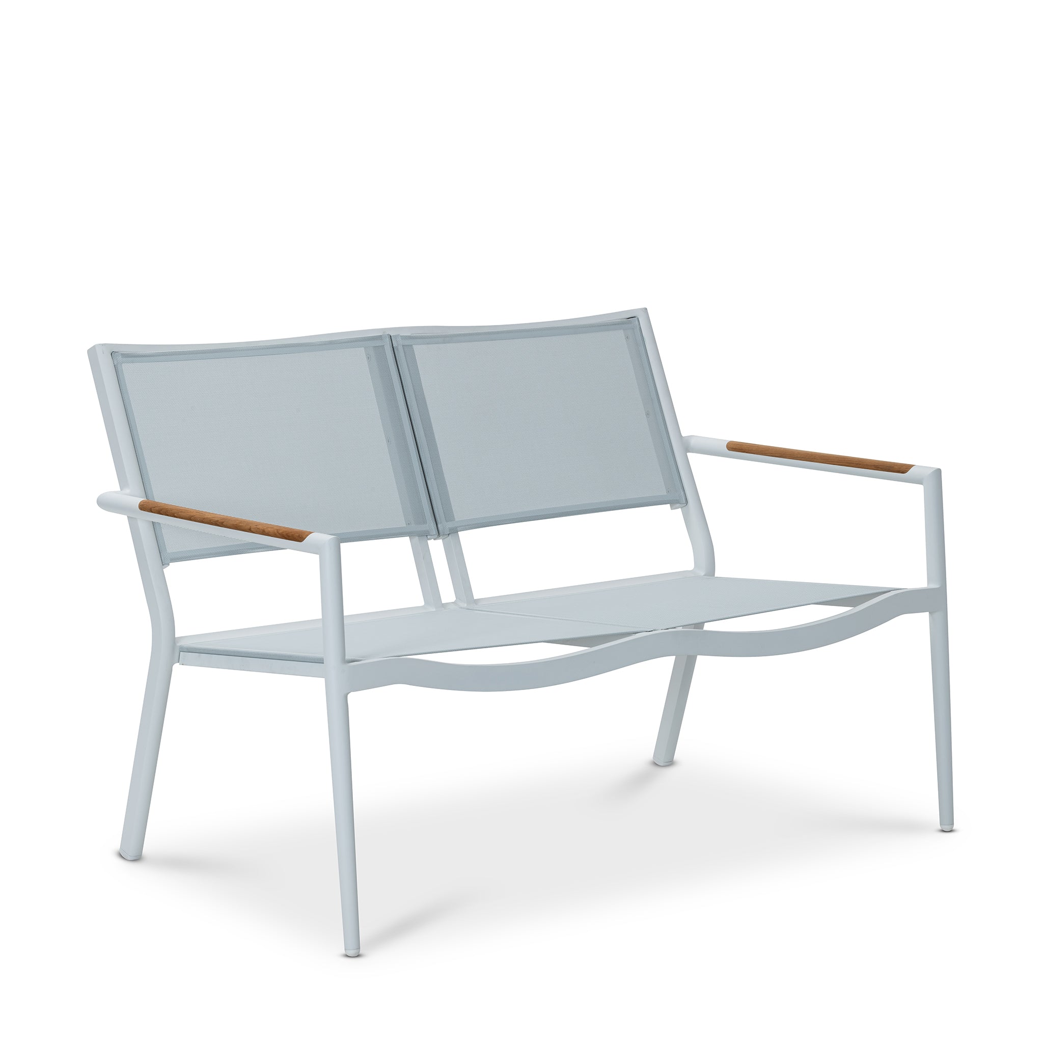 that's living outdoor polo white 2-seater sofa without cushion outdoor sofas & sectionals