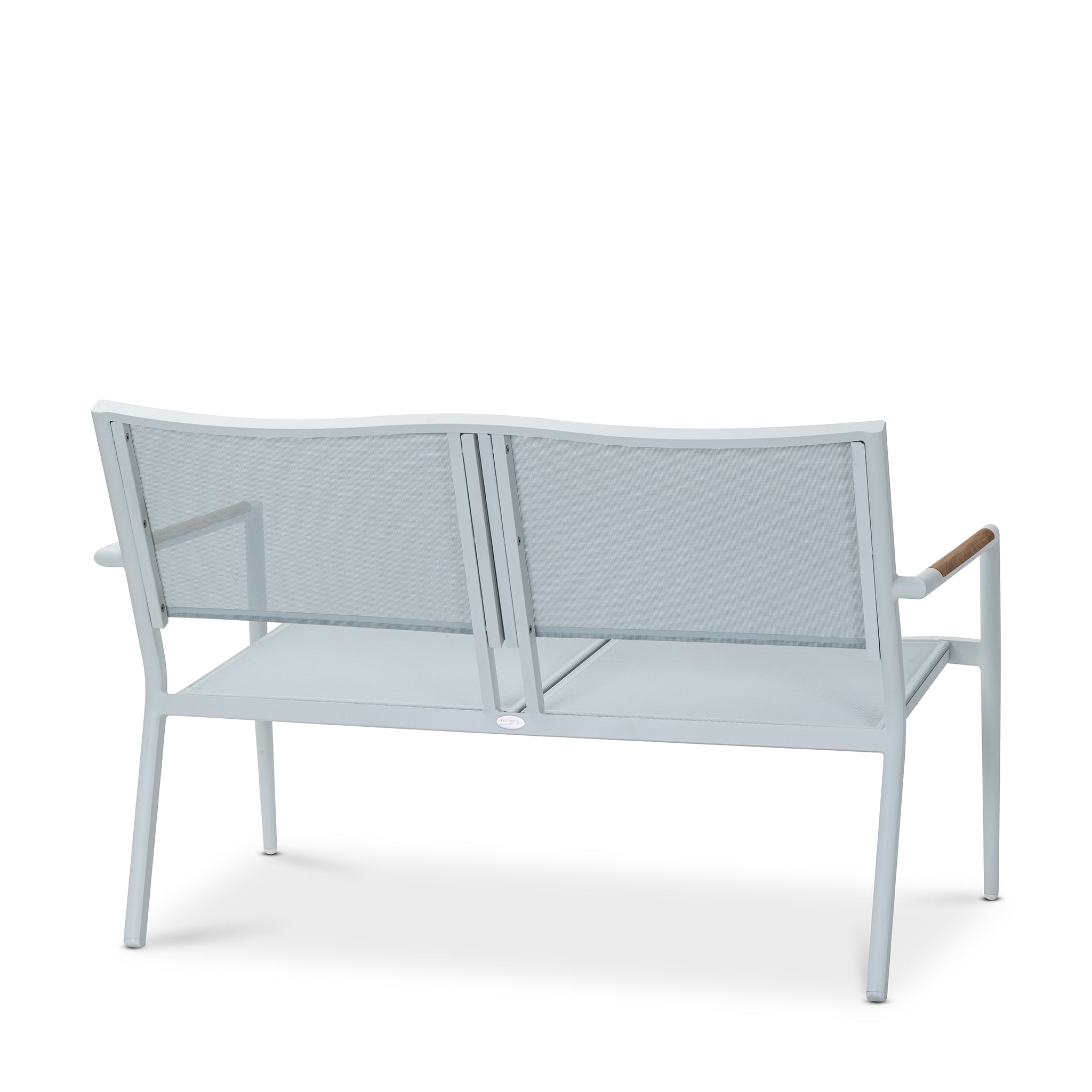 that's living outdoor polo white 2-seater sofa without cushion outdoor sofas & sectionals