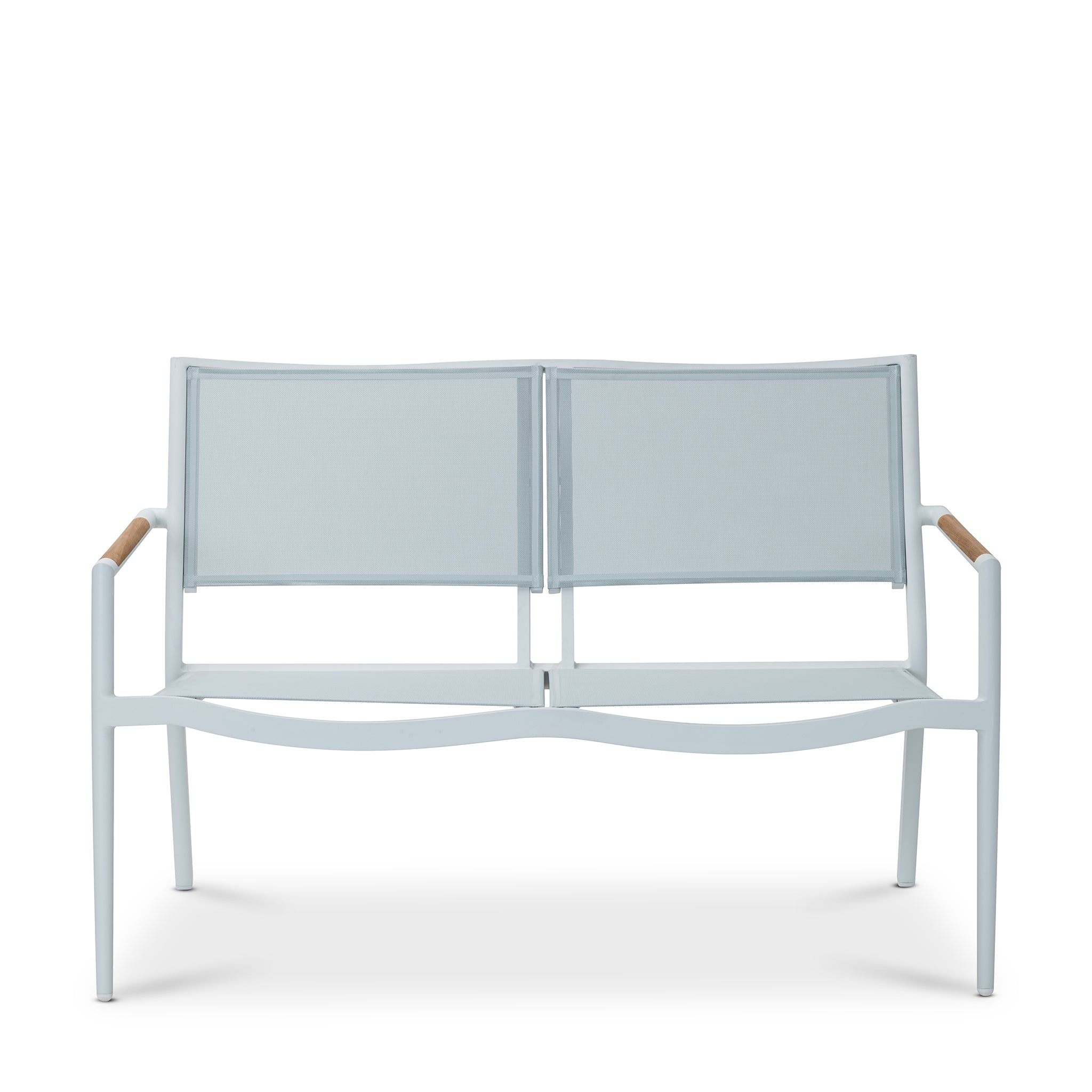 that's living outdoor polo white 2-seater sofa without cushion outdoor sofas & sectionals