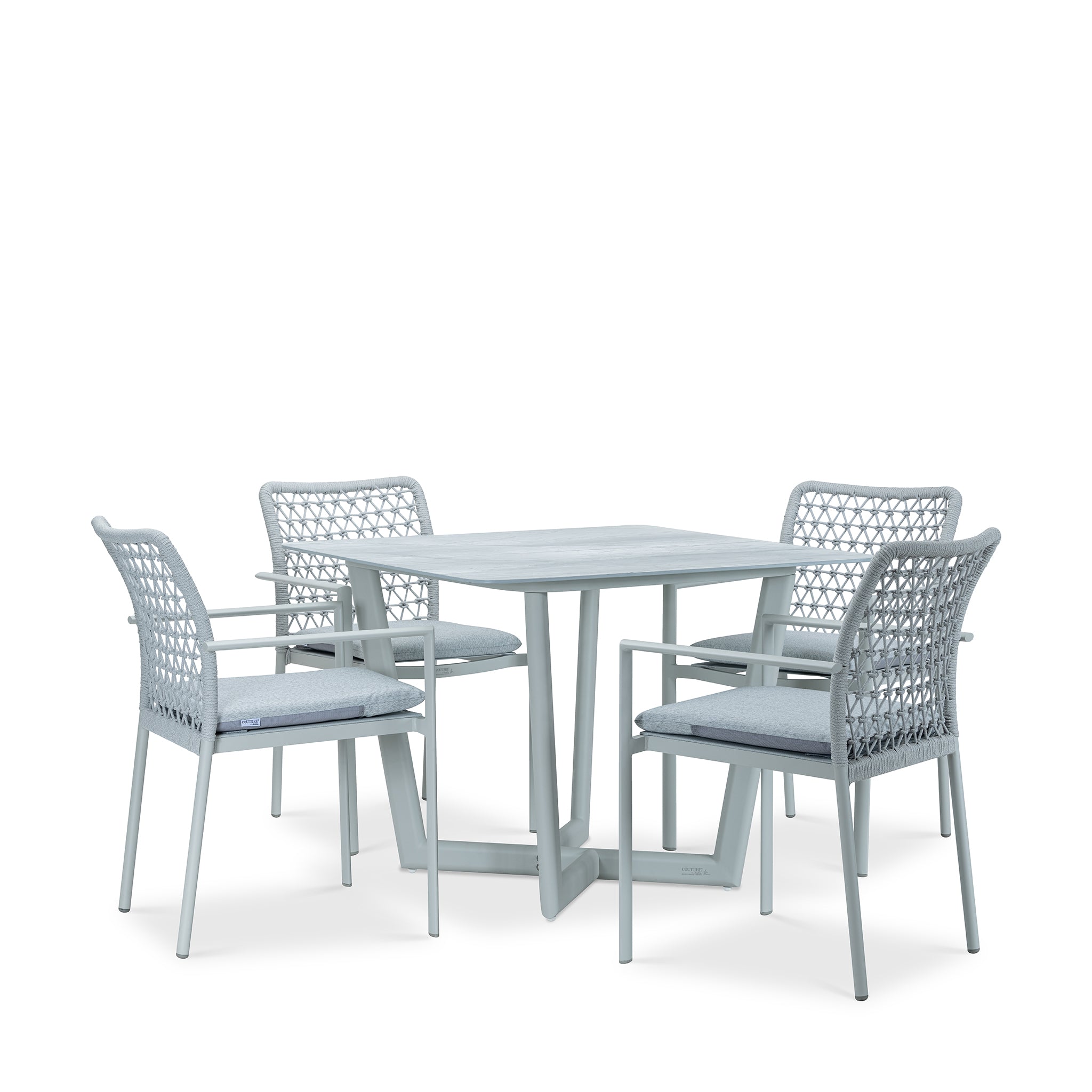 that's living outdoor club grey square dining set outdoor dining sets