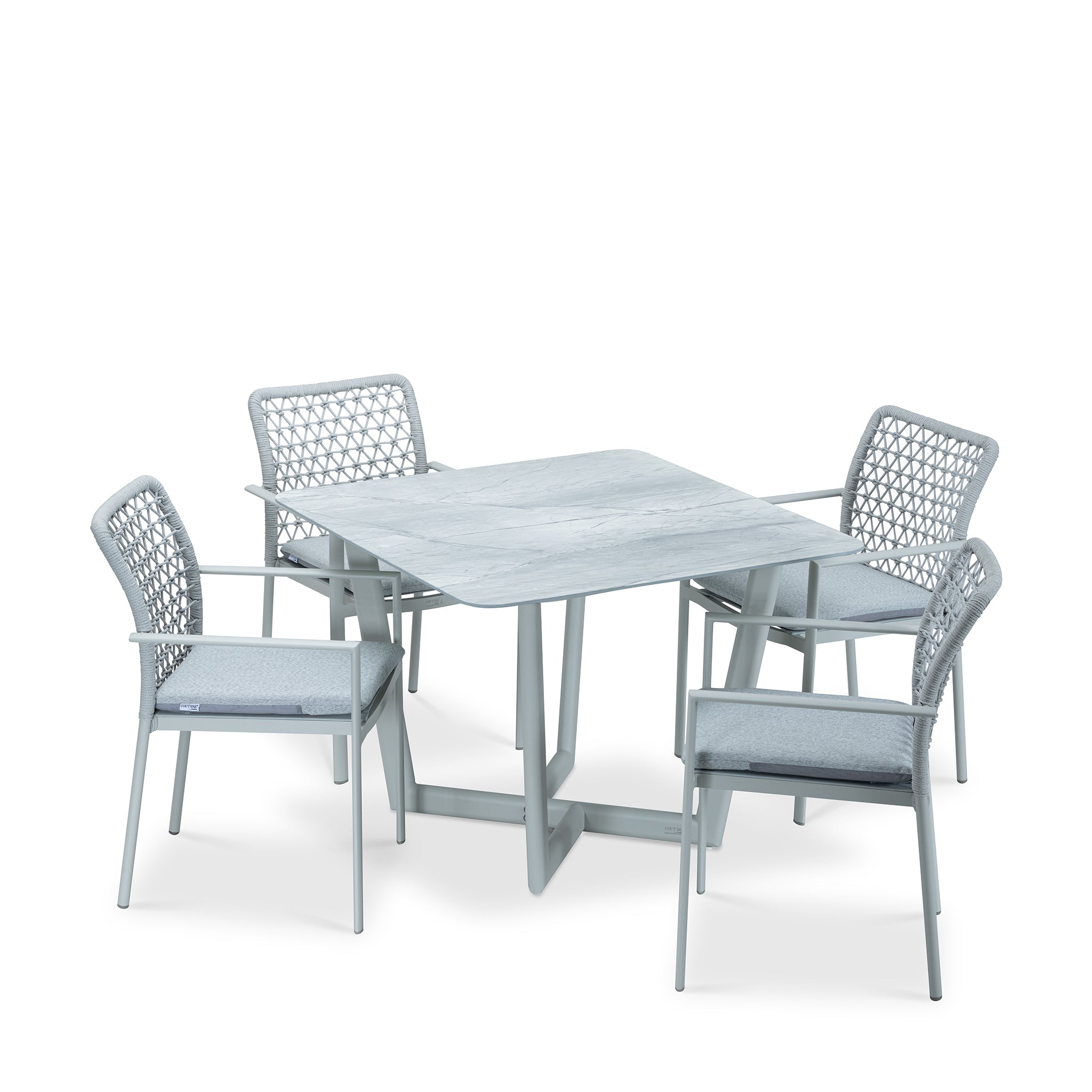 that's living outdoor club grey square dining set outdoor dining sets