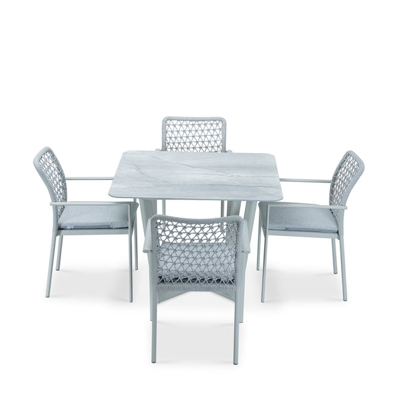 that's living outdoor club grey square dining set outdoor dining sets