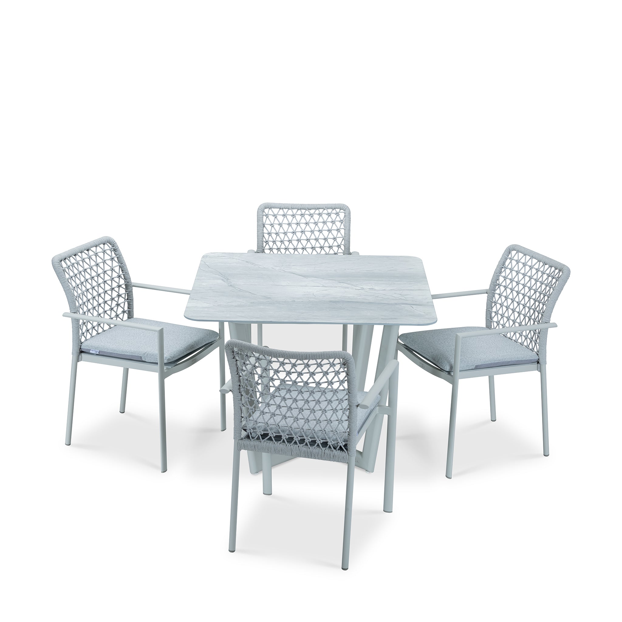 that's living outdoor club grey square dining set outdoor dining sets