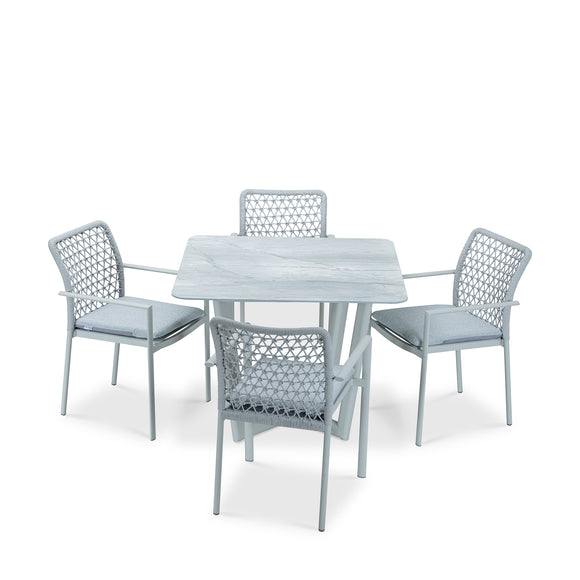 that's living outdoor club grey square dining set outdoor dining sets