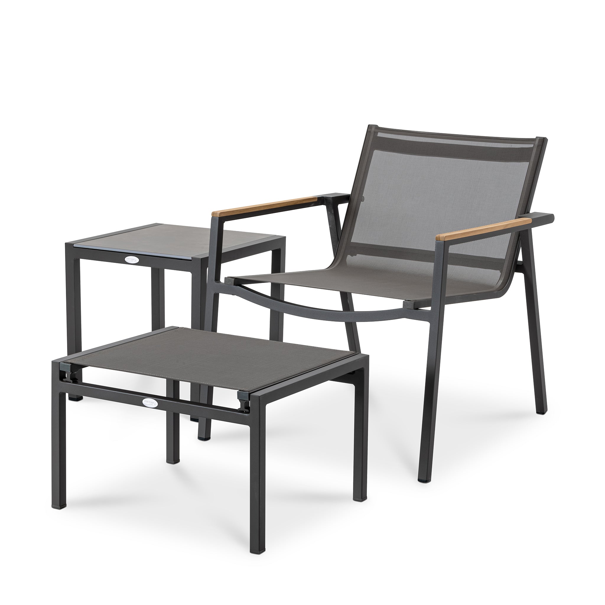 that's living outdoor ella taupe relaxing chair set outdoor lounge chairs